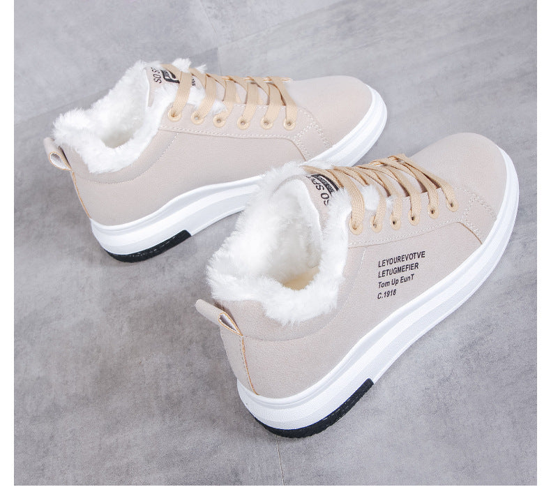 Plus velvet thick warm board shoes