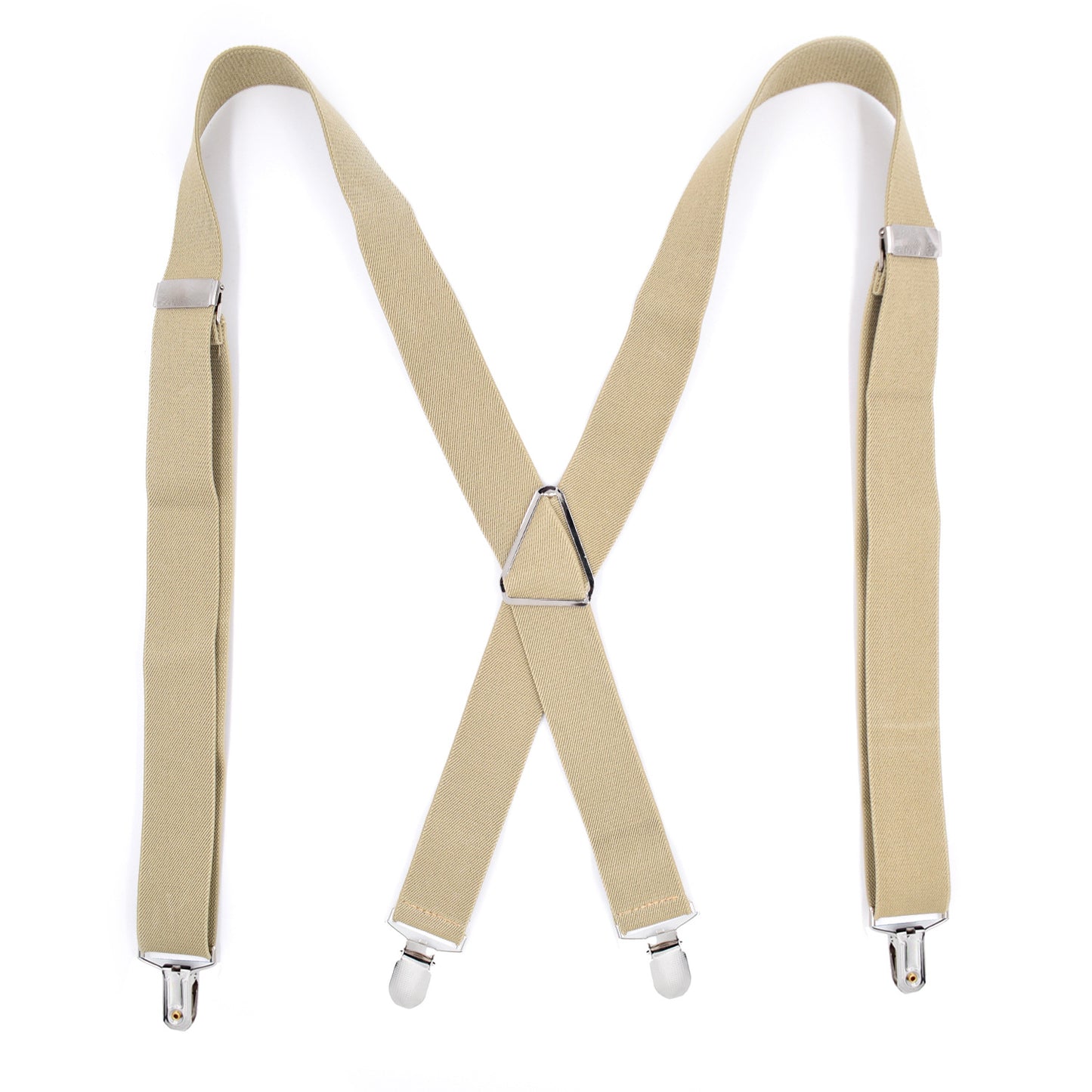 Monochrome Elastic Adult Strap With Iron Triangle Pitting