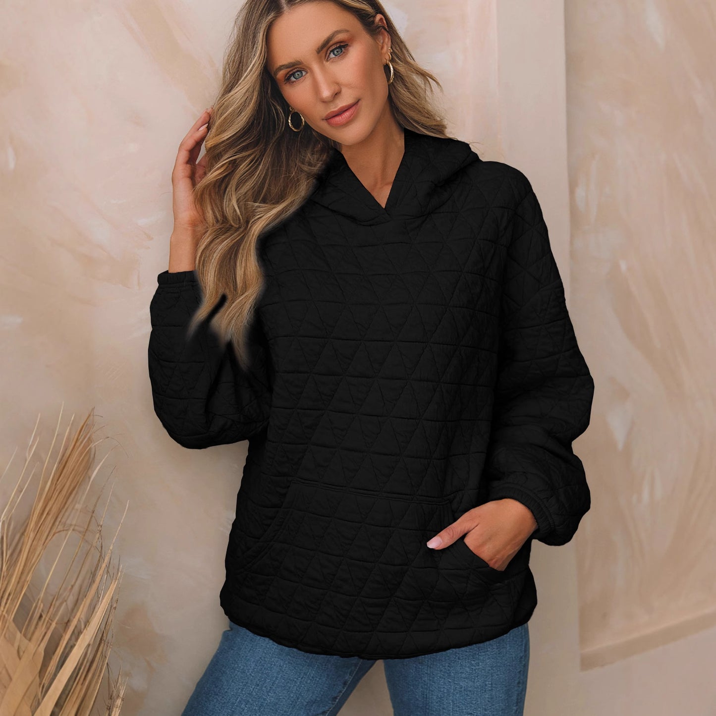 Women's Solid Color Hooded Sweater Regular Sleeve