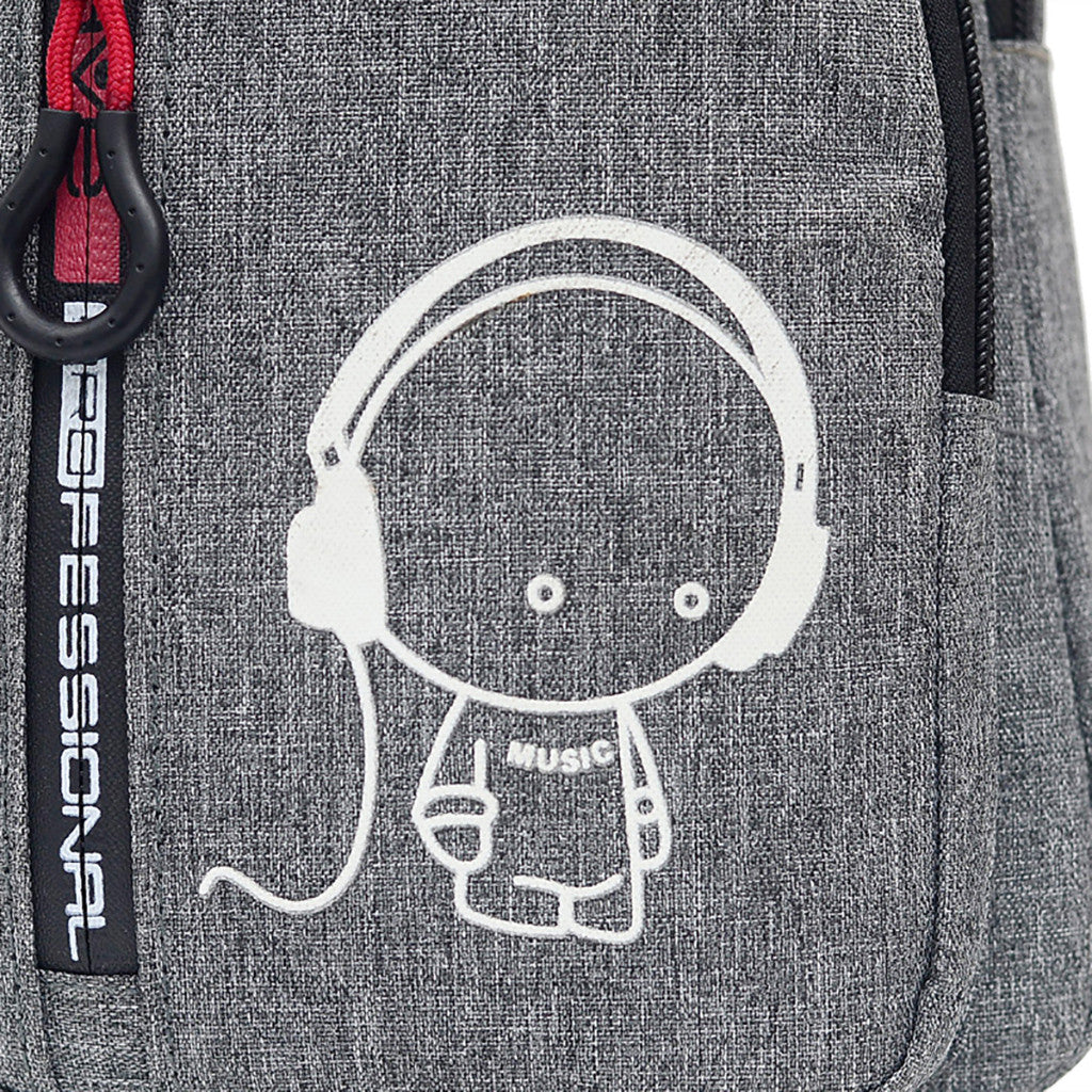 Men's nylon luminous chest bag