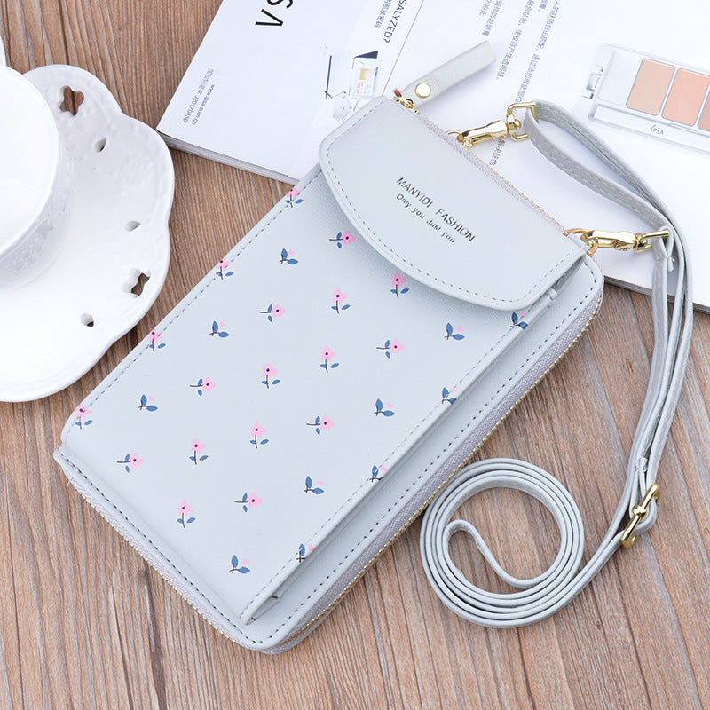 Soft Leather Printed Multifunctional Crossbody Shoulder Bag