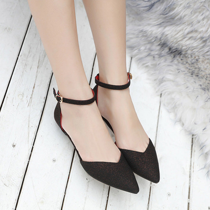 Small low heel sexy professional shoes