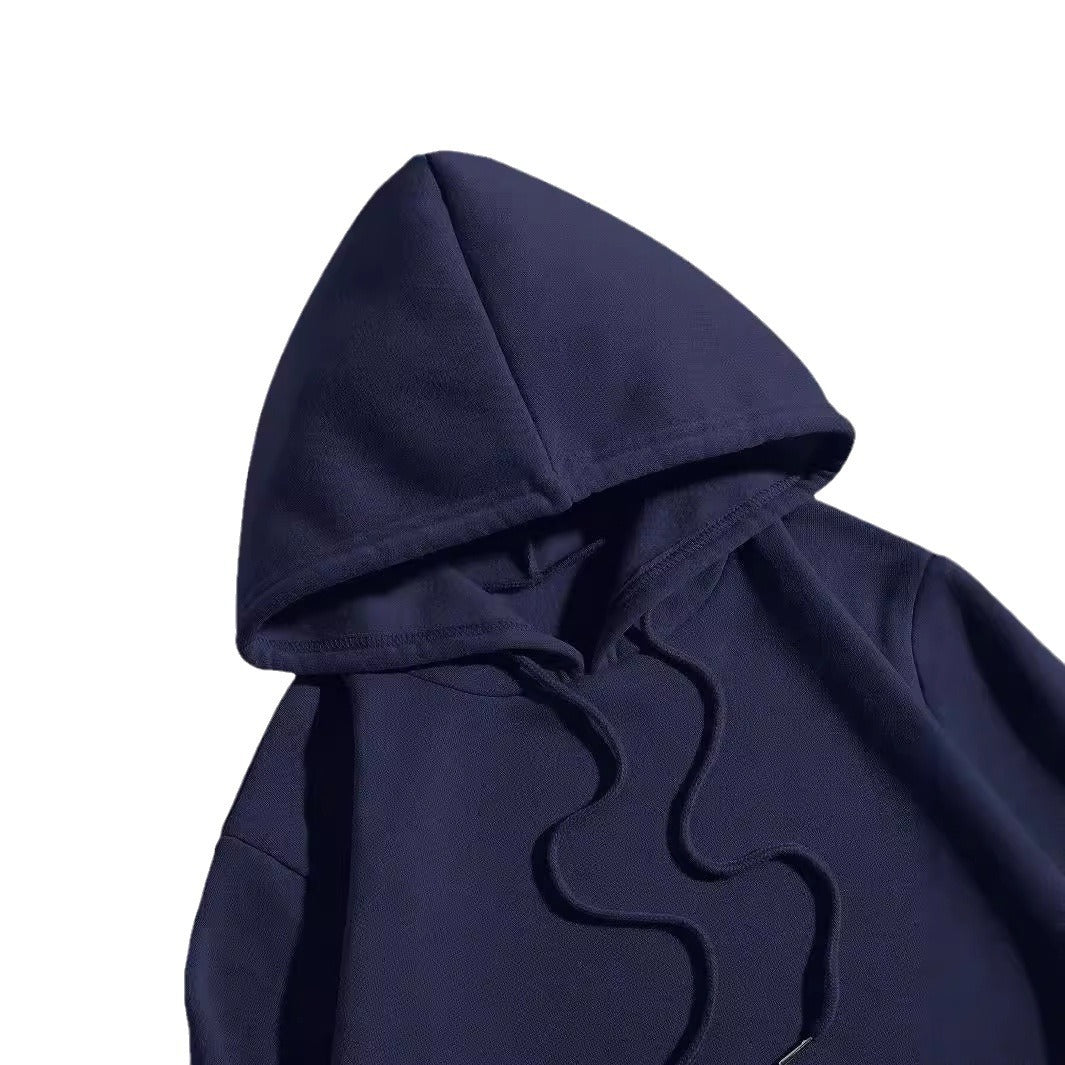 Krysantemum Smil Printet Hættetrøje Sweater