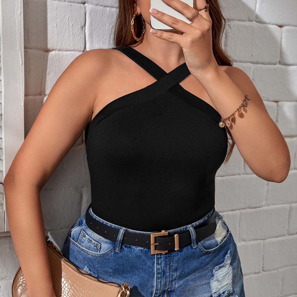New Slim-fit Short Sexy Halter Top