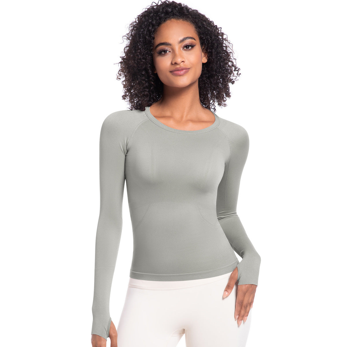 Sports Running Fitness Breathable Seamless Long Yoga Wear