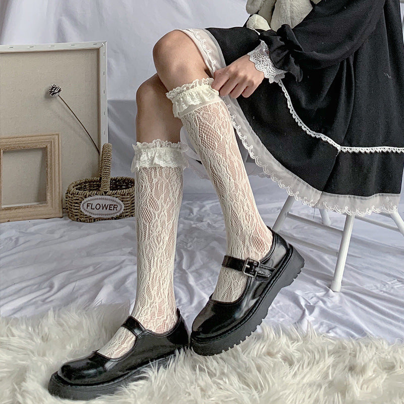 Over-knee Socks Japanese Soft Girl Cute Butterfly