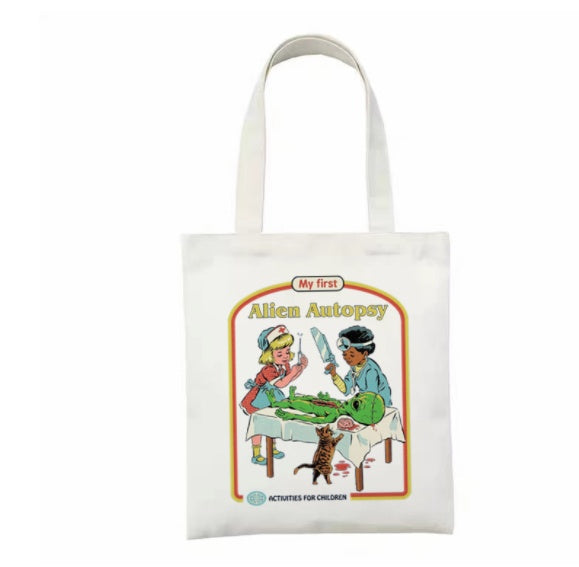 Printed Canvas Bag Personalized Creative Shoulder