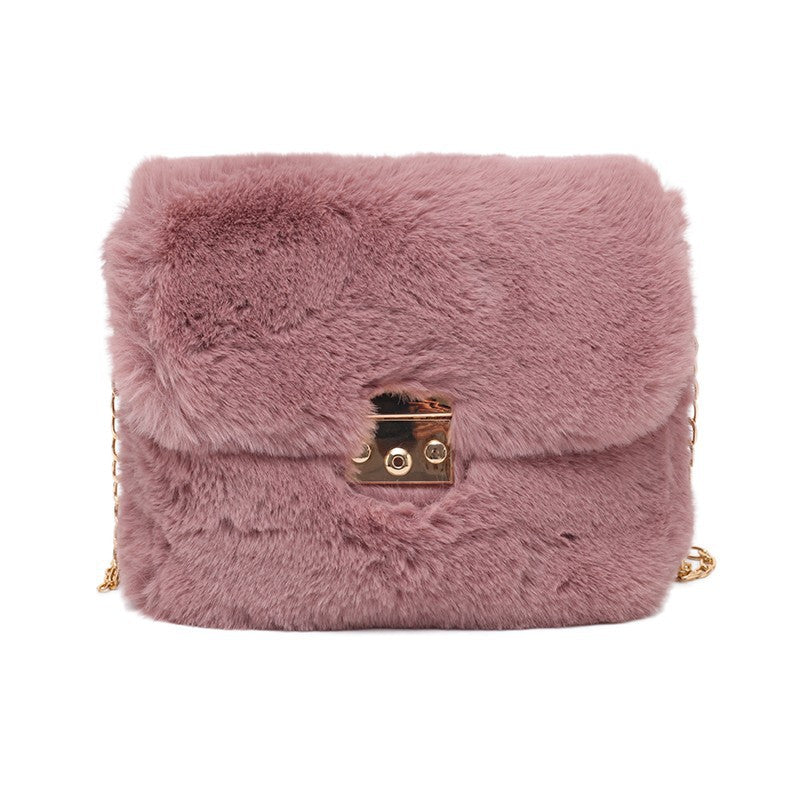 Women's Fashion Plush One-shoulder Crossbody Bag