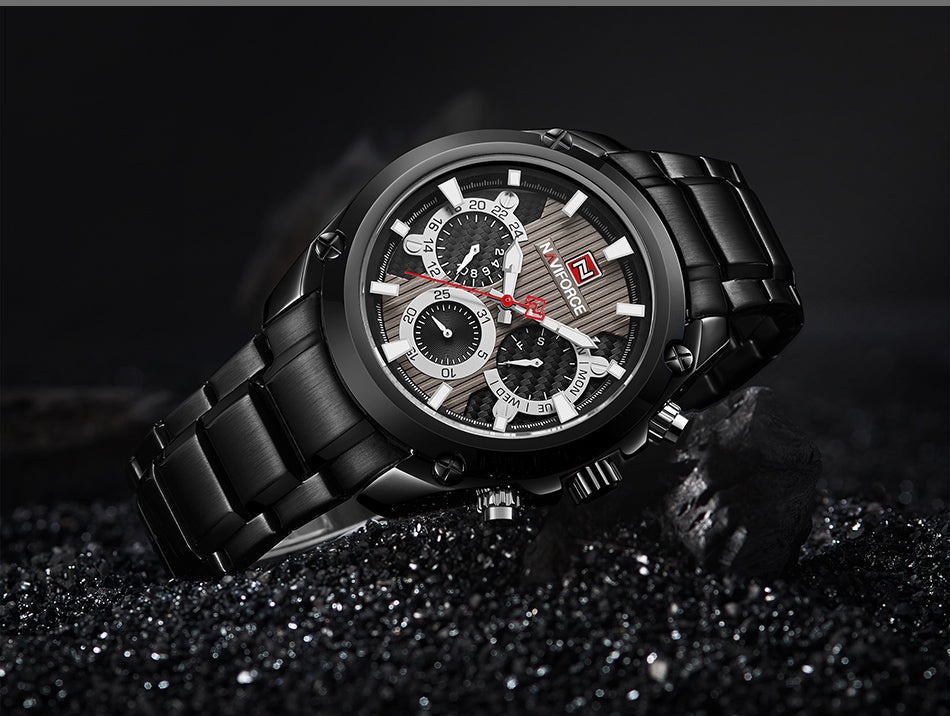 Waterproof quartz watch