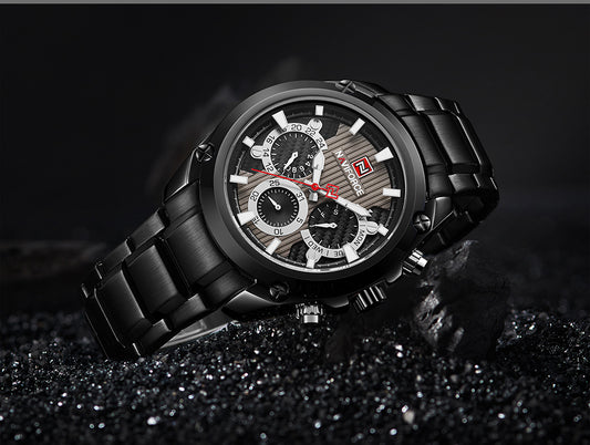 Waterproof quartz watch