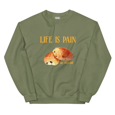 European American Fashion Floral Print Life Is Pain Round Neck Autumn And Winter Bottoming Long Sleeve
