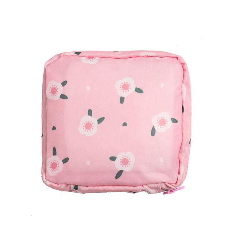 Sanitary napkin aunt towel storage bag girl heart portable