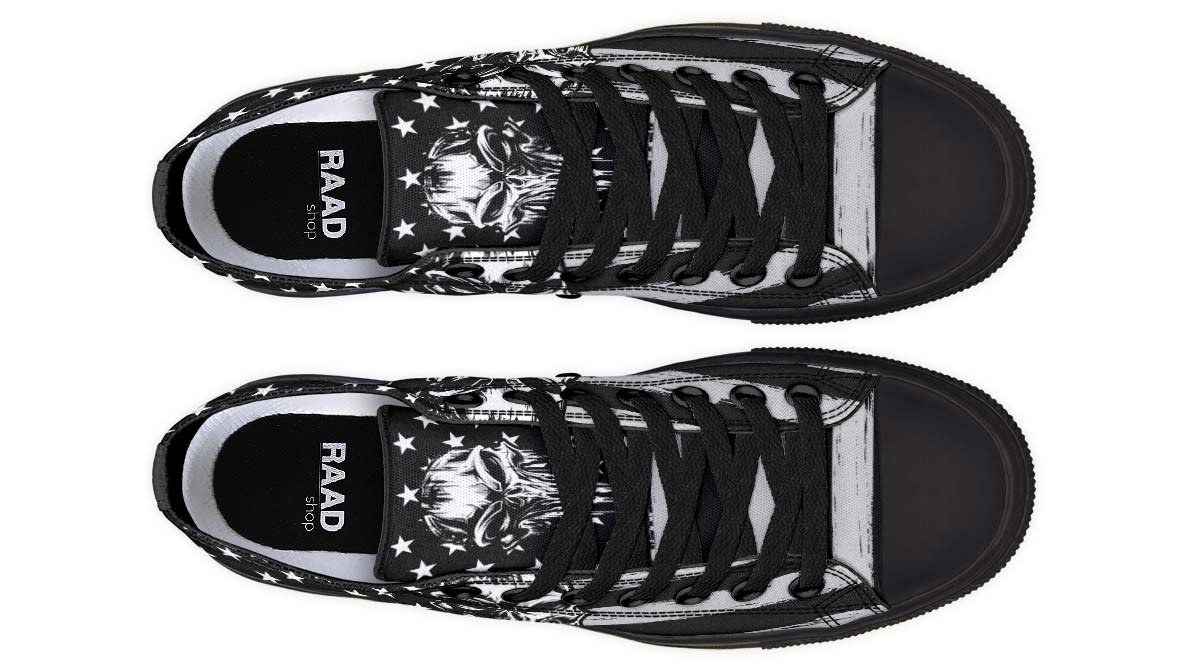 Fashion Print Couple Low-Top Canvas Shoes