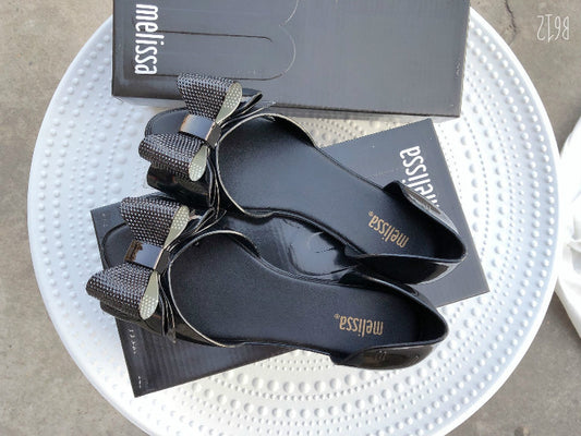 Bow-knot Women's Sandals Flat Bag With Toe