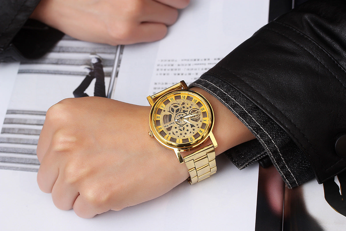 Men's watch hollowing machine
