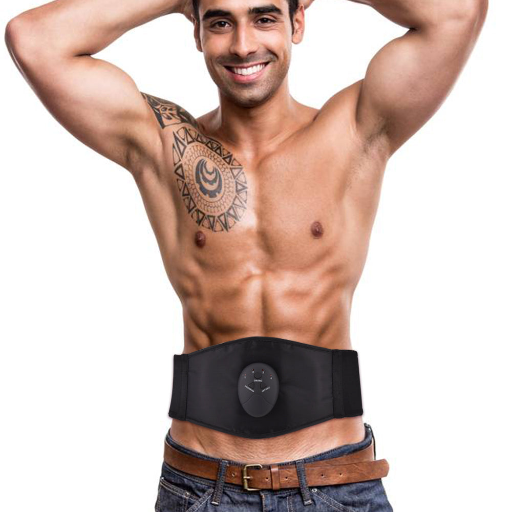 Intelligent Abdominal Apparatus Massage PU Leather Belt Fitness Apparatus