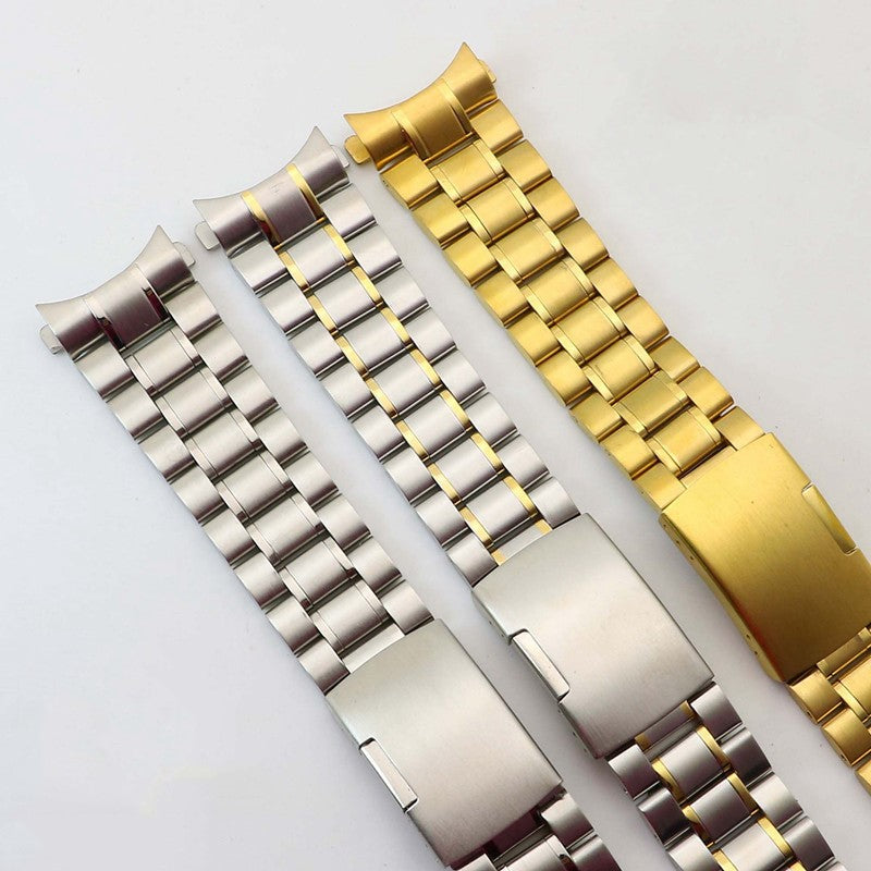 Five beads solid strap with butterfly edge snap buckle