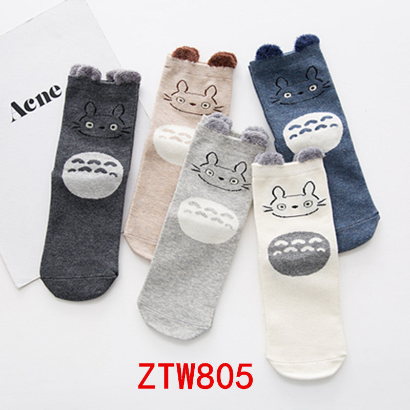 Women's ear cartoon socks Japanese trend