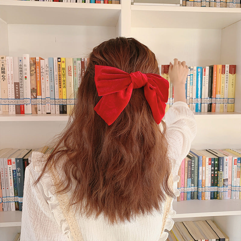 Bow hairpin Japanese top clip
