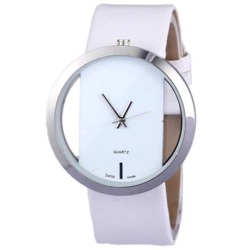 Trendy mode dame hule kreative quartz ur