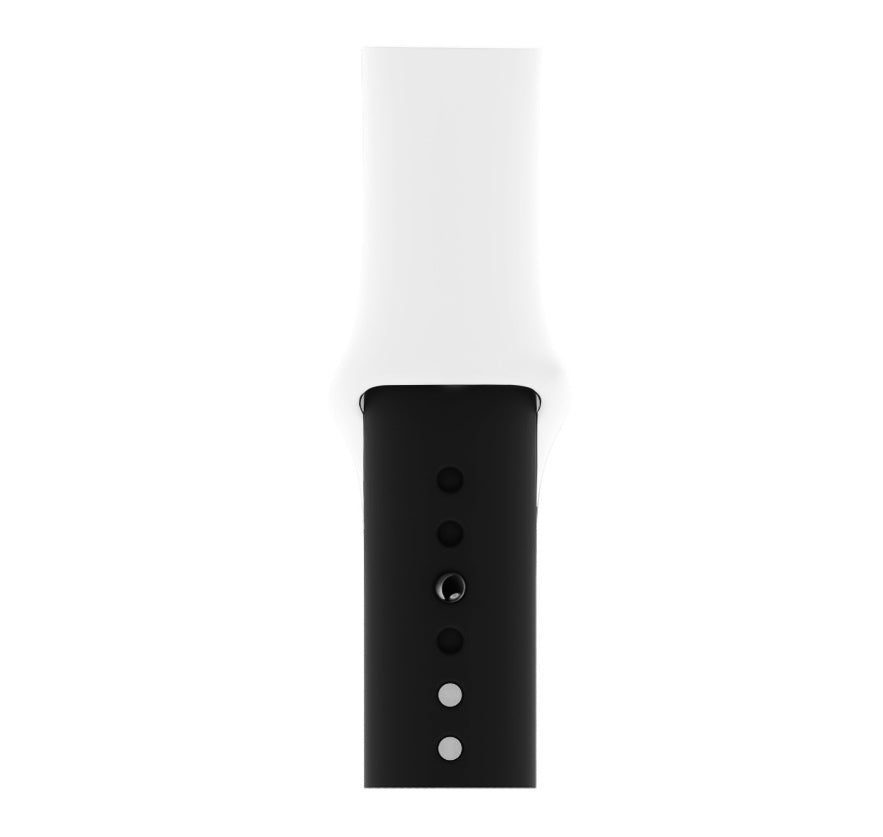 Monochrome mix and match silicone strap