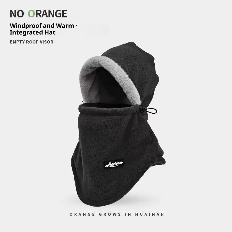 Windproof Riding Scarf Integrated Hat