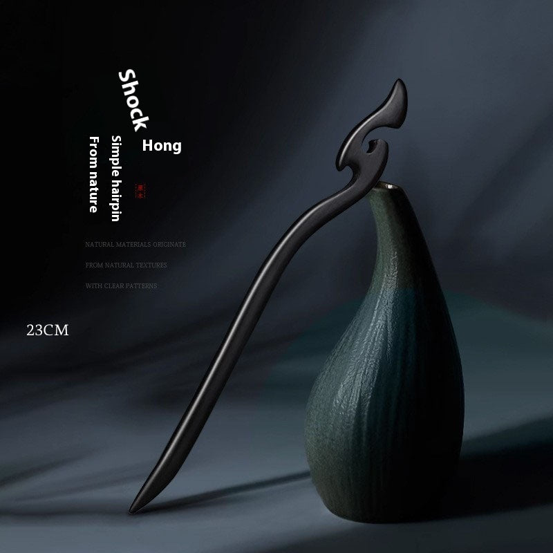 Women's Ancient Style Han Chinese Clothing Wooden Hairpin