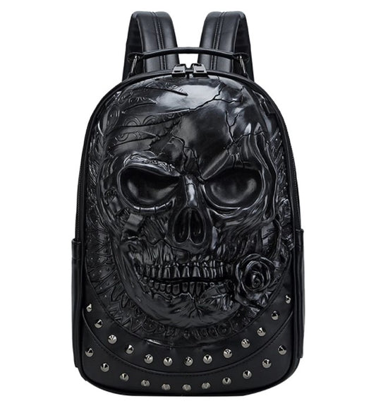 Embossed Three-dimensional Skull Backpack