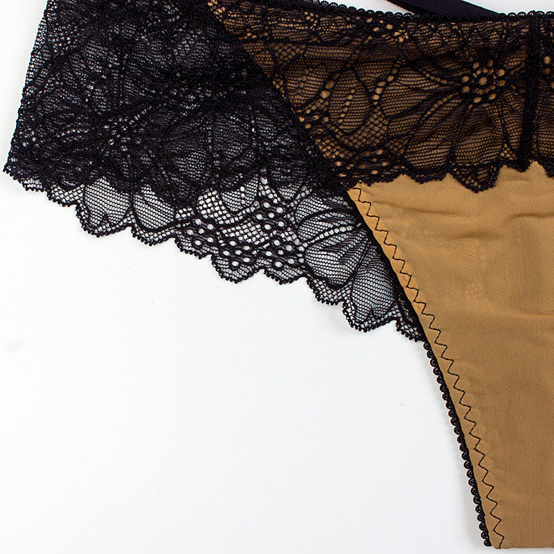 Ladies Briefs With Lace Straps And Low Waists