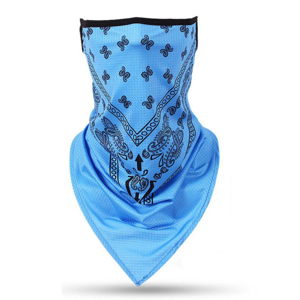 Windproof sunscreen triangle towel