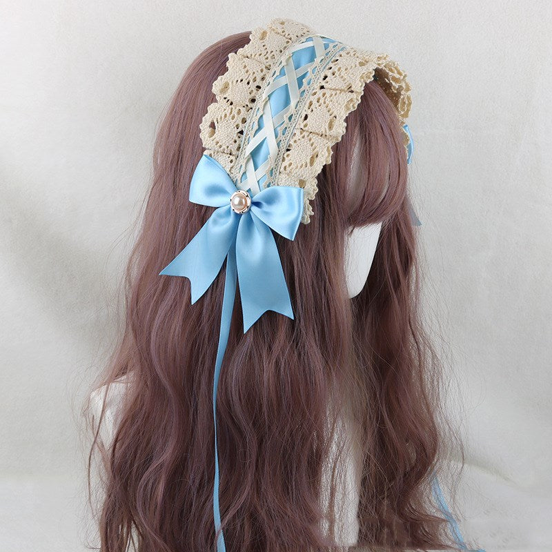 Japanese soft girl Lolita lace headdress