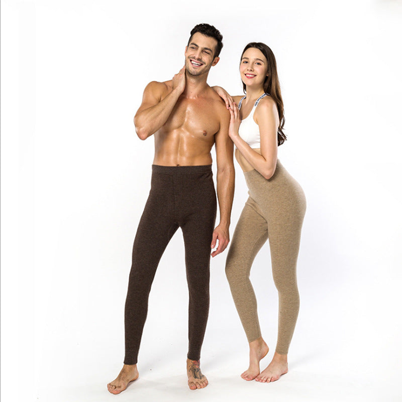 Women's slim-fit, warm-fitting cashmere leggings