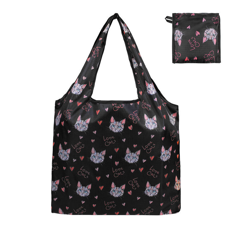 Portable Digital Printed Oxford Cloth Folding Shopping Bag