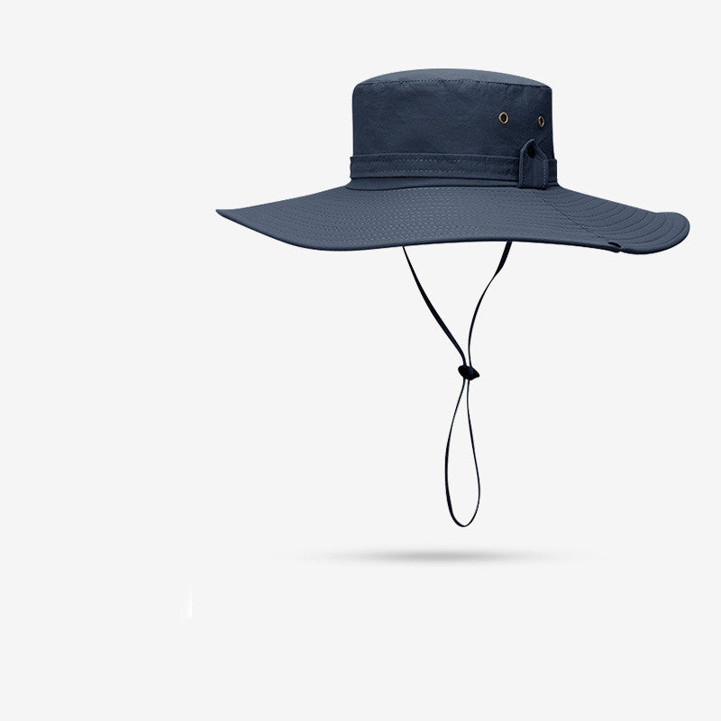 Men's Fashion Outdoor Sun Protection Waterproof Quick Dry Large Eaves Hat
