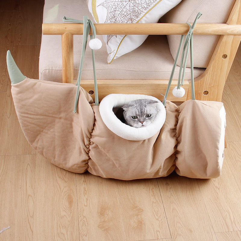 Folding Hammock Semi-enclosed Cat Litter