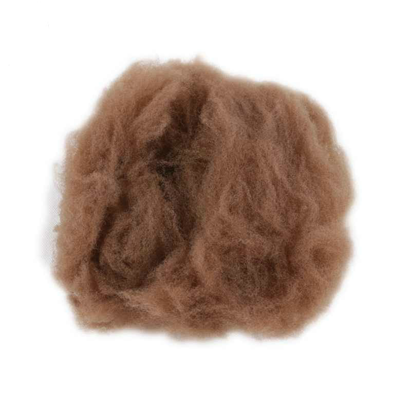 Dreads of hair are full of silk