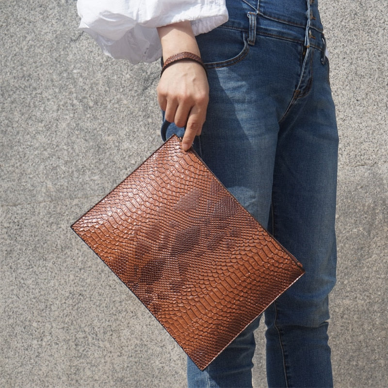 Python pattern women's handbag
