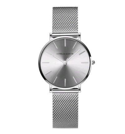 Stainless Steel Gold-plated Mesh Belt Waterproof Women's Watch