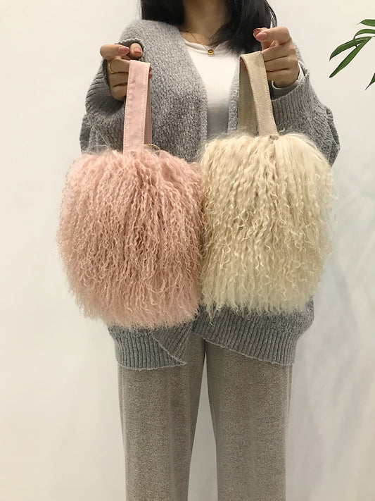 Plush and lovely fur bag