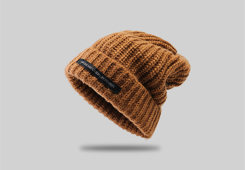 Women's Large Head Circumference Warm Knitted Hat