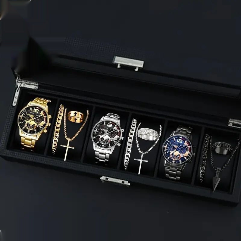 Men's Watches  Fashionable Multi-color Assortment Of Quartz Men's Watches 12-set