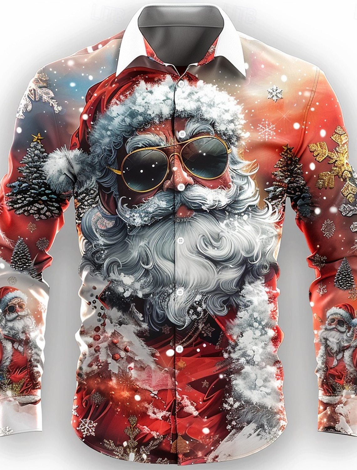 Fashion Personality 3D Digital Printing Men's Shirt