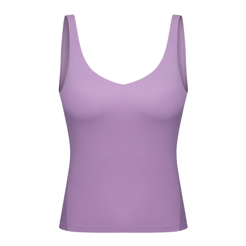 U-shaped Beauty Back Nude Feel Yoga Straps Chest Pad