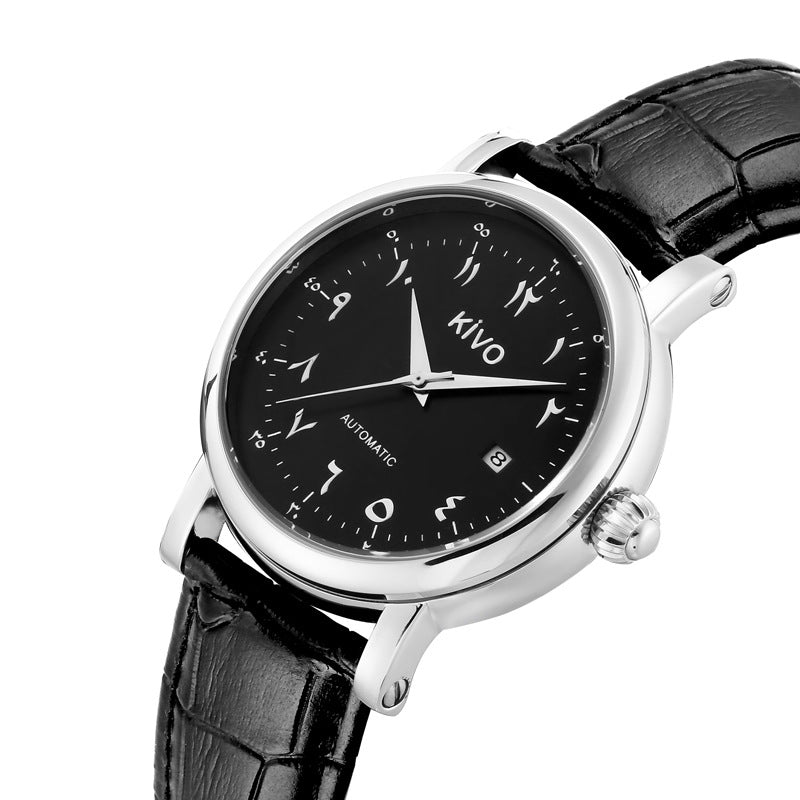 Large dial of mechanical watch
