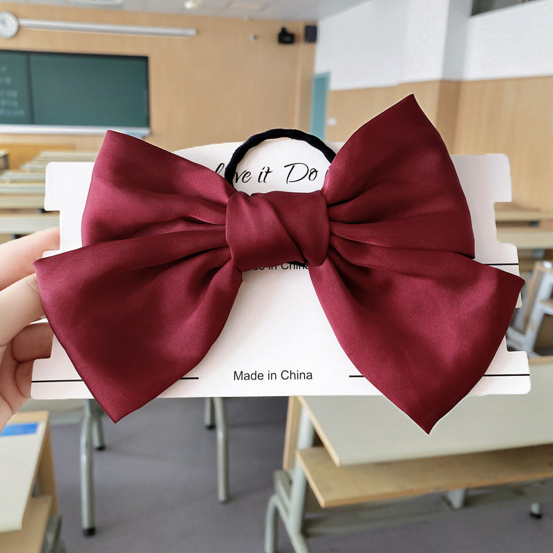 Net red big bow hair rope