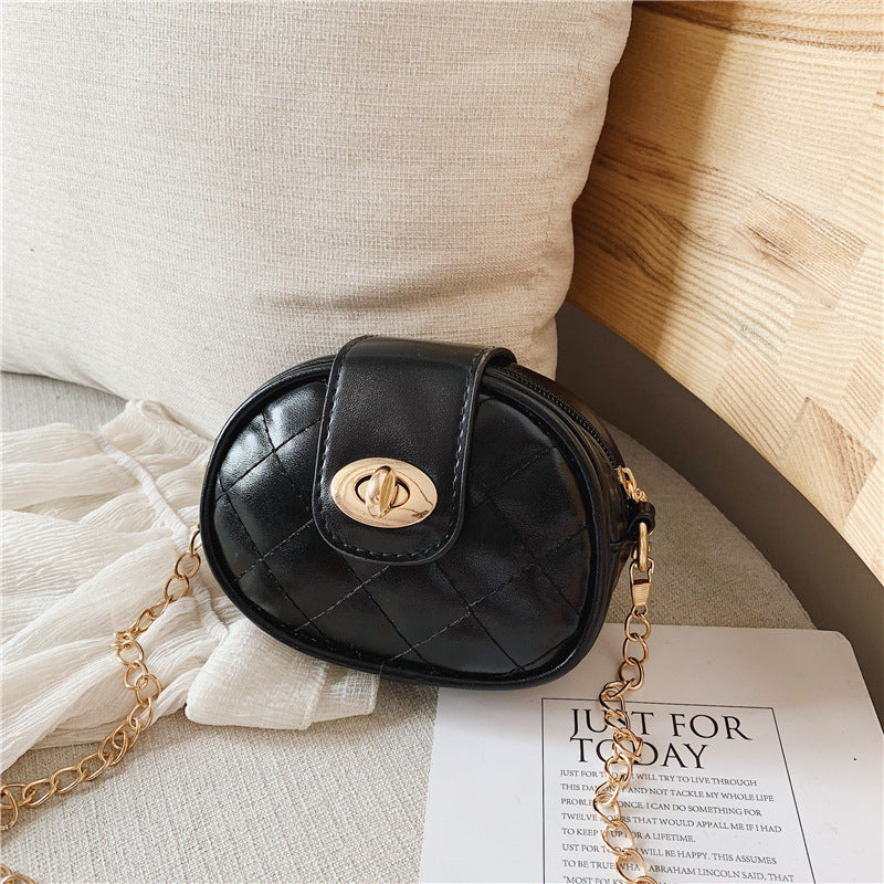 Children's mini diamond chain crossbody bag