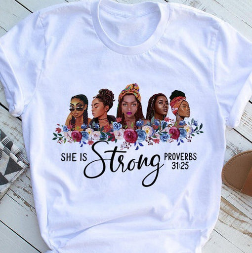 Fashion Print Girls Ins Fat Mm Bottoming Shirt
