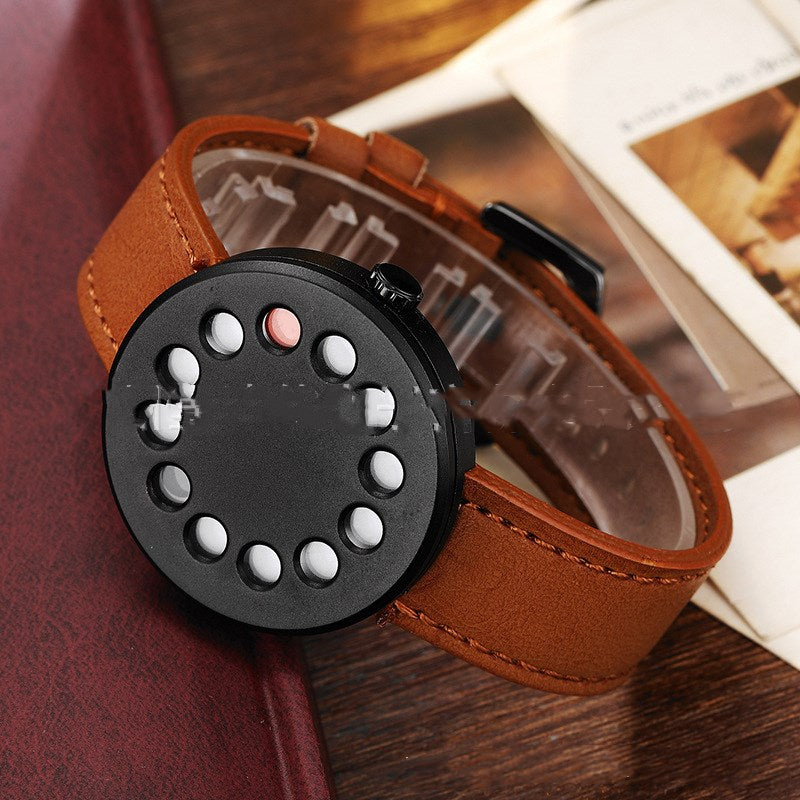 Double-sided hollow belt watch all-match quartz watch