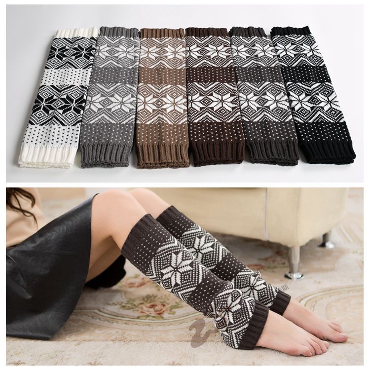 Wool knitted shoe cover