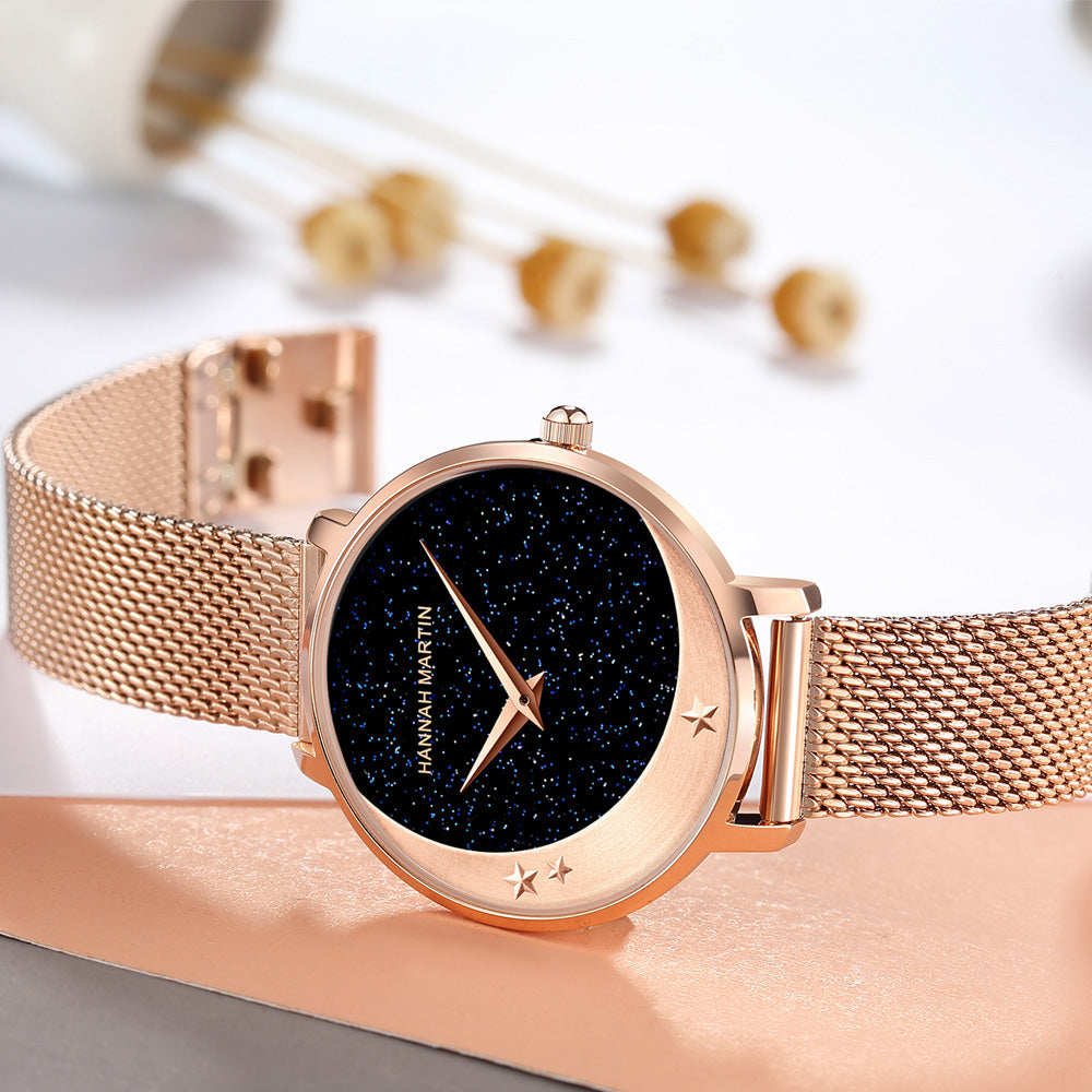 Starry Moon Quartz Watch